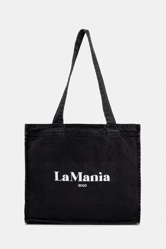 La Mania tote bag pentru femei, din denim DARLING gri LM.DARLING
