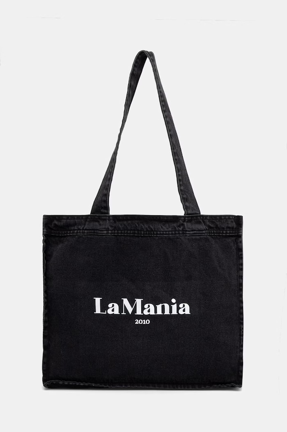 La Mania tote bag pentru femei, din denim DARLING gri LM.DARLING
