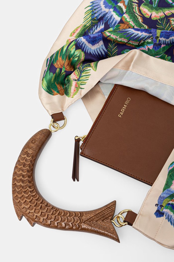 Farm Rio shopper γυναικεία 362837 μπεζ