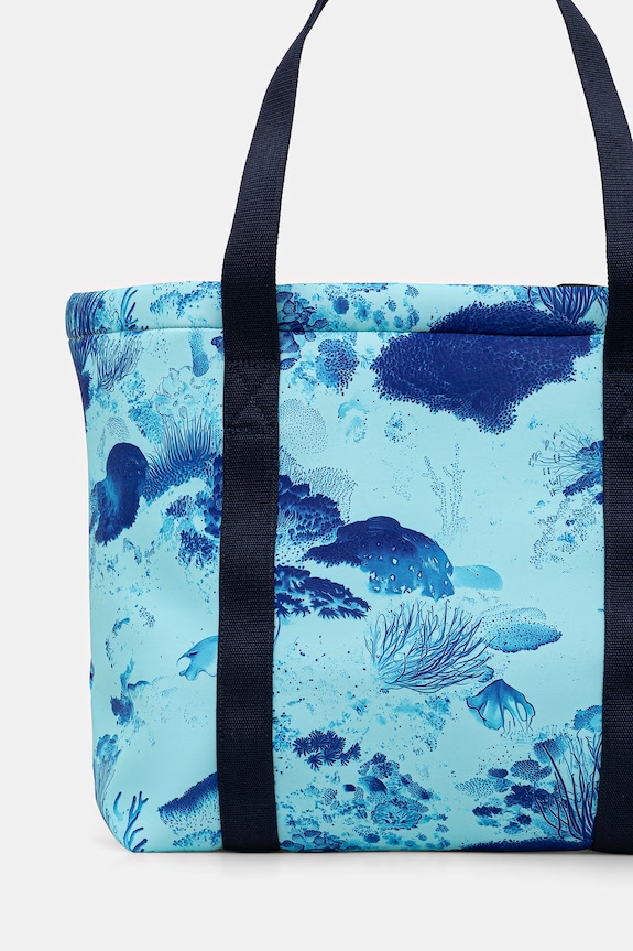 Vilebrequin Geantă shopper de damă BAGSIB turcoaz BSBE0238