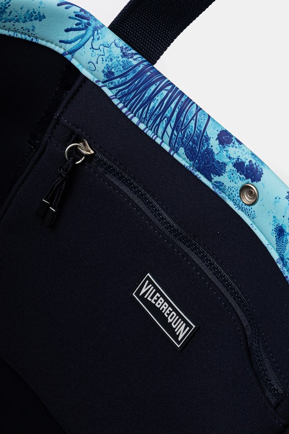 Vilebrequin Geantă shopper de damă BAGSIB BSBE0238 turcoaz