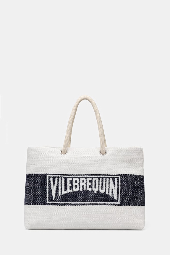 Vilebrequin shopper torba ženska pamučna BINTA bijela BTAE0401