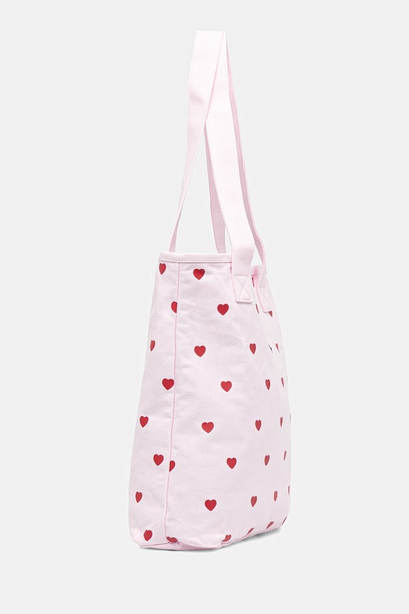 Converse torebka tote damska bawełniana x CHUCKS IN LOVE MA5947 różowy SS26