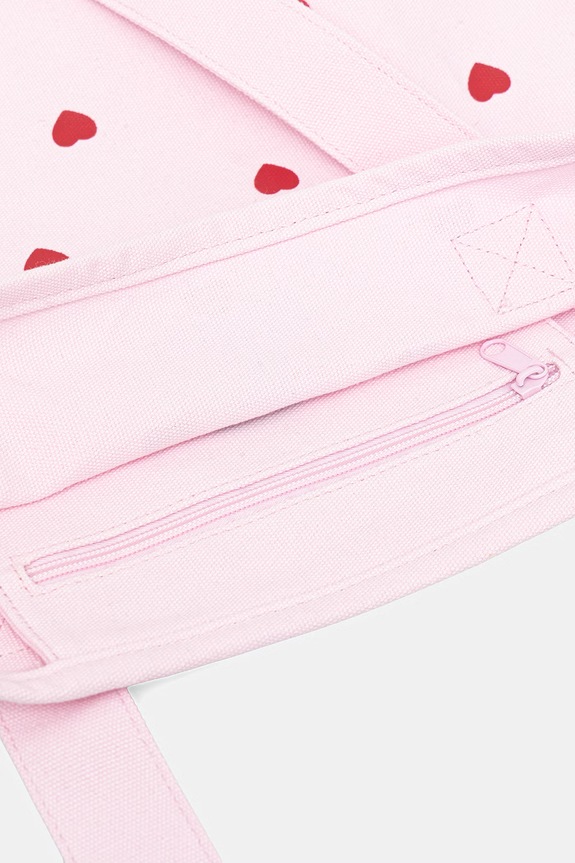 Converse torebka tote damska bawełniana x CHUCKS IN LOVE MA5947 różowy