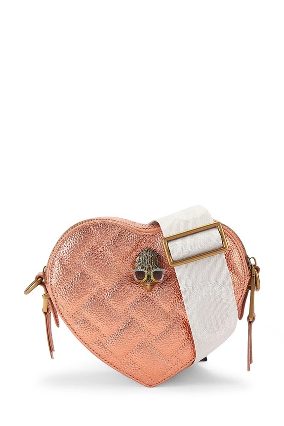 Kurt Geiger London Crossbody torba za žene kožna narančasta 5394691109