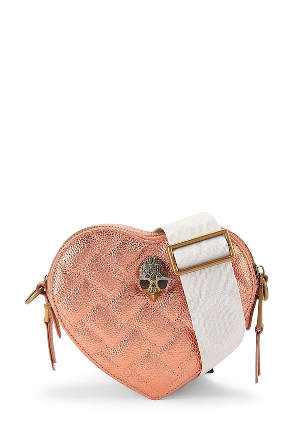 Kurt Geiger London Crossbody torba za žene kožna narančasta 5394691109
