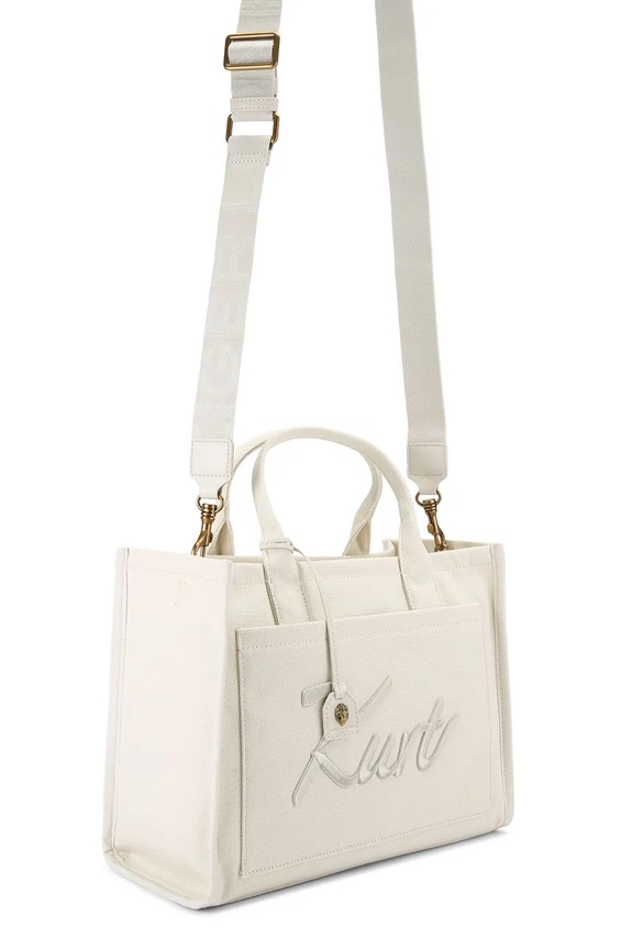 Kurt Geiger London tote torba za žene pamučna 5570710609 bijela SS26