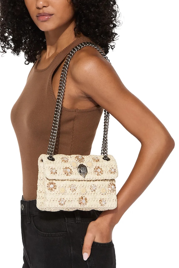 Kurt Geiger London ženska crossbody torba Raffia Mini Kensington 5576840999