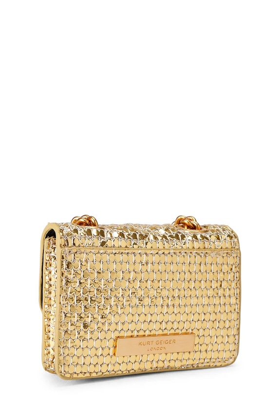 Doplnky Kurt Geiger London crossbody kabelka dámska Micro Kensington 5588661999 zlatá