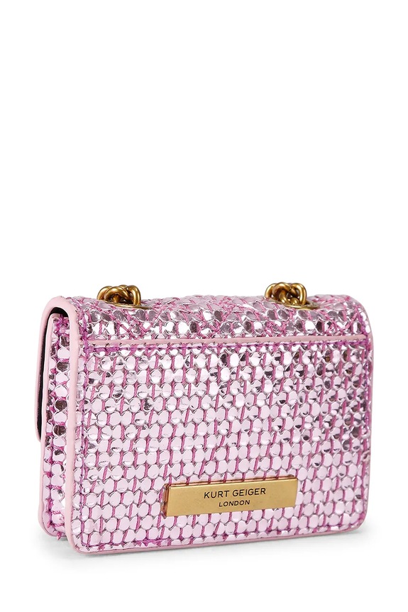Doplňky Kurt Geiger London crossbody kabelka dámská Micro Kensington 5588698999 růžová