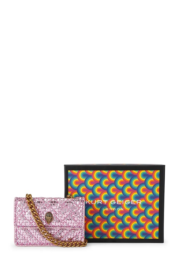 Kurt Geiger London crossbody kabelka dámská Micro Kensington 5588698999 růžová