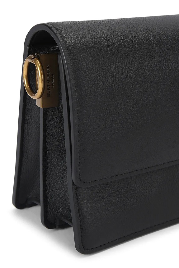 Kurt Geiger London crossbody kabelka dámska kožená Sloane Soft Shoulder Bag 5578800109 čierna