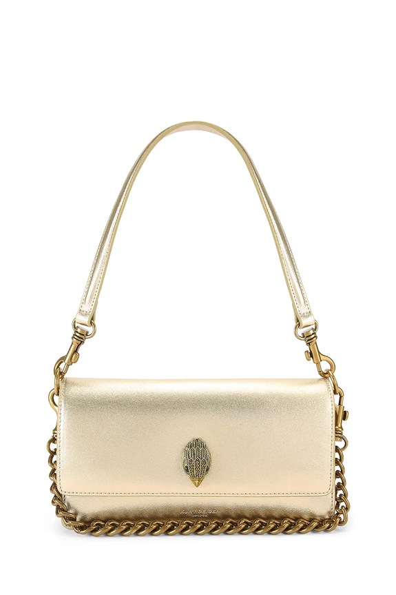 Kurt Geiger London geantă crossbody pentru femei, din piele Sloane Soft Shoulder Bag aur 5578861109