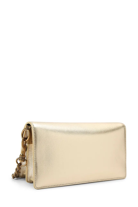 Accesorii Kurt Geiger London geantă crossbody pentru femei, din piele Sloane Soft Shoulder Bag 5578861109 aur