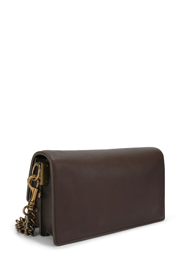 Doplnky Kurt Geiger London crossbody kabelka dámska kožená Sloane Soft Shoulder Bag 5578831109 hnedá