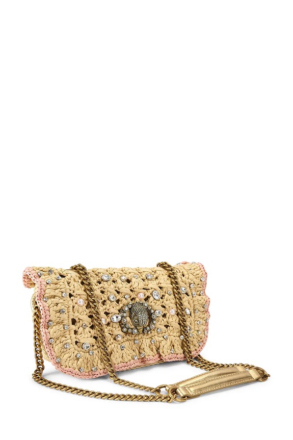 Kurt Geiger London torba Chelsea SM Ruffle 5584949999 zlatna SS26