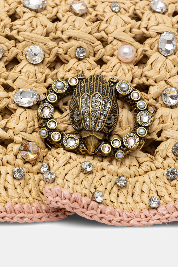 Kurt Geiger London torba Chelsea SM Ruffle zlatna 5584949999