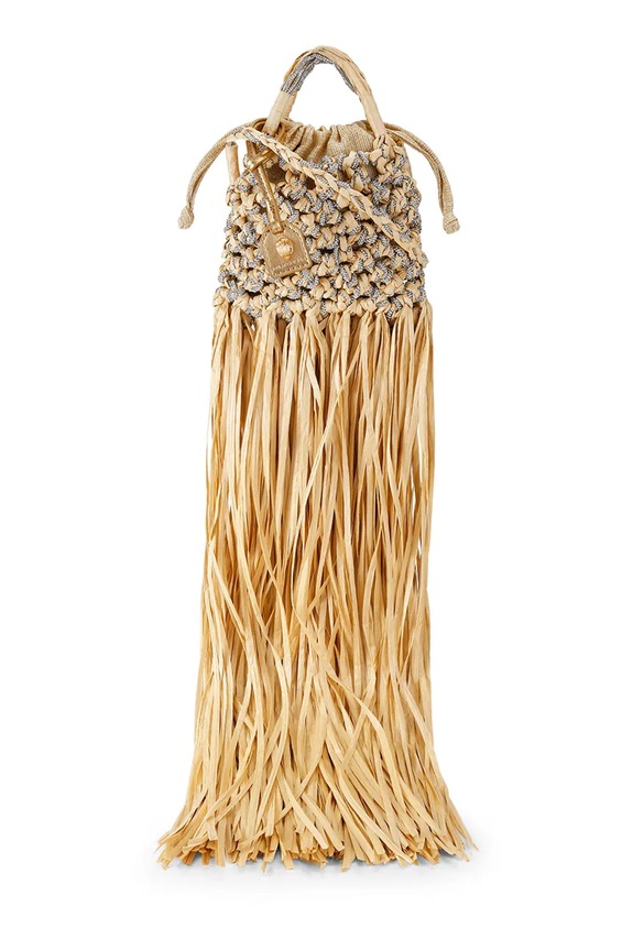 Kurt Geiger London сумочка жіноча Mini Macrame Crystal Bag жовтий 5032440999