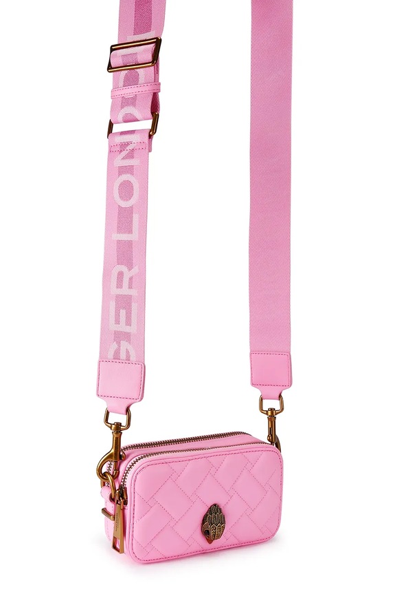 Kurt Geiger London crossbody torba za žene kožna Kensington 5389198109 roza SS26