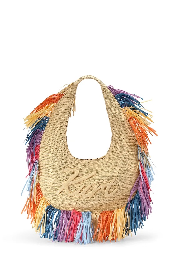 Kurt Geiger London Torba za na plažo ženska Hobo Fringe bež 5562249999