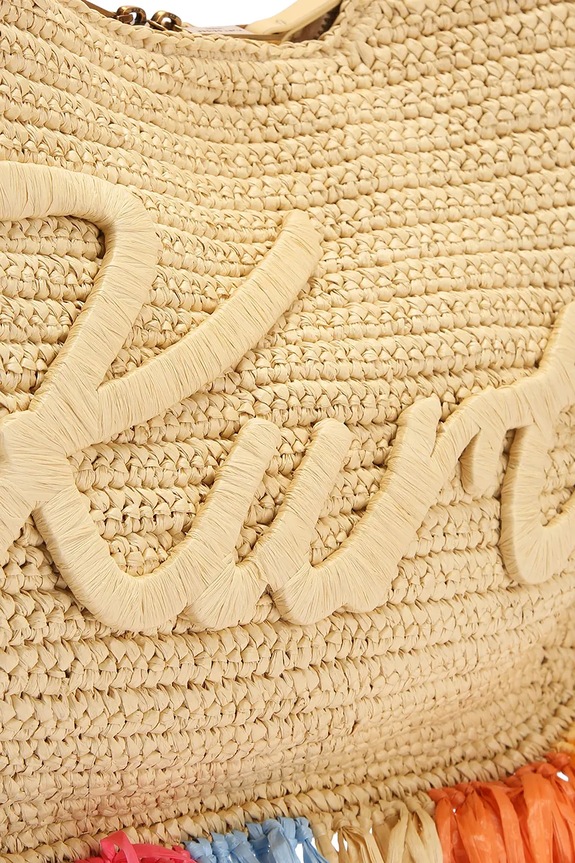 Kurt Geiger London Torba za na plažo ženska Hobo Fringe bež 5562249999