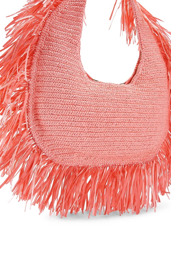 Dodatki Kurt Geiger London torba za na plažo ženska Hobo Fringe 5562298999 oranžna