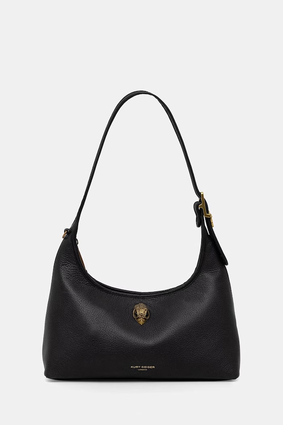 Kurt Geiger London torba za žene kožna Kurt shoulder bag crna 5587100109