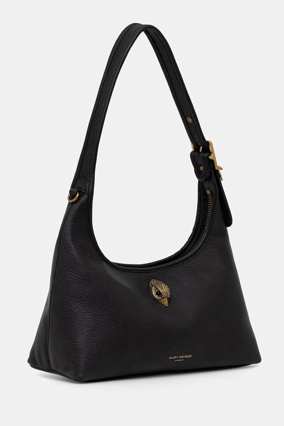 Kurt Geiger London torba za žene kožna Kurt shoulder bag 5587100109 crna SS26