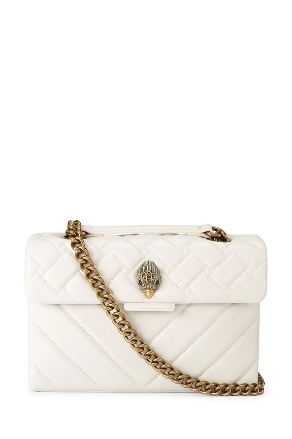 Kurt Geiger London keresztpántos táska női műbőr Kensington bézs 5021541109