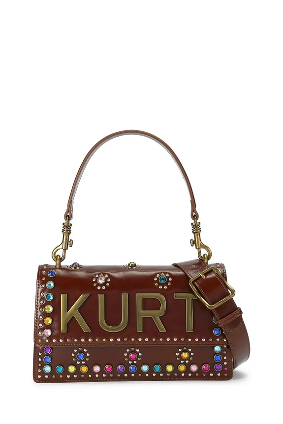 Kurt Geiger London crossbody torba za žene kožna Shoreditch smeđa 5578639109