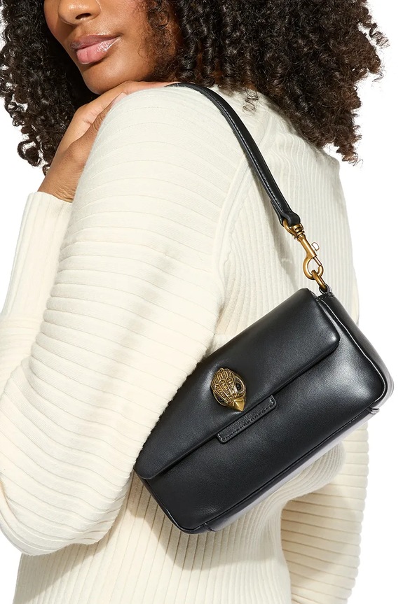Kurt Geiger London crossbody kabelka dámska kožená Mini Oxford 5586400109 čierna