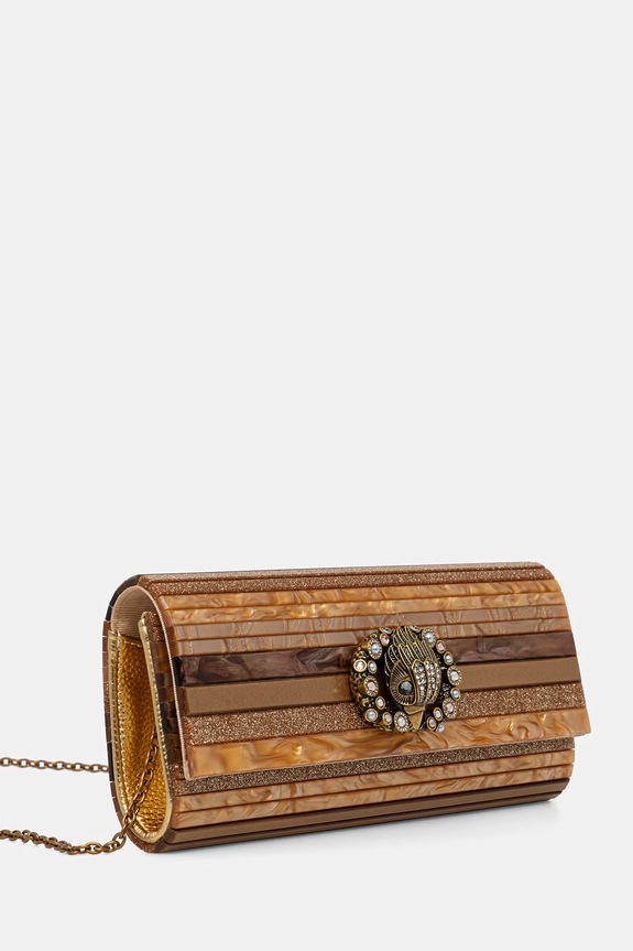 Kurt Geiger London клъч дамски Eagle 5604468979 кафяв SS26