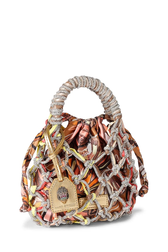 Kurt Geiger London torba Macrame Crystal Bag 2038239689 smeđa SS26