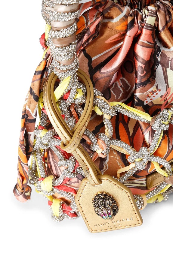 Dodaci Kurt Geiger London torba Macrame Crystal Bag 2038239689 smeđa