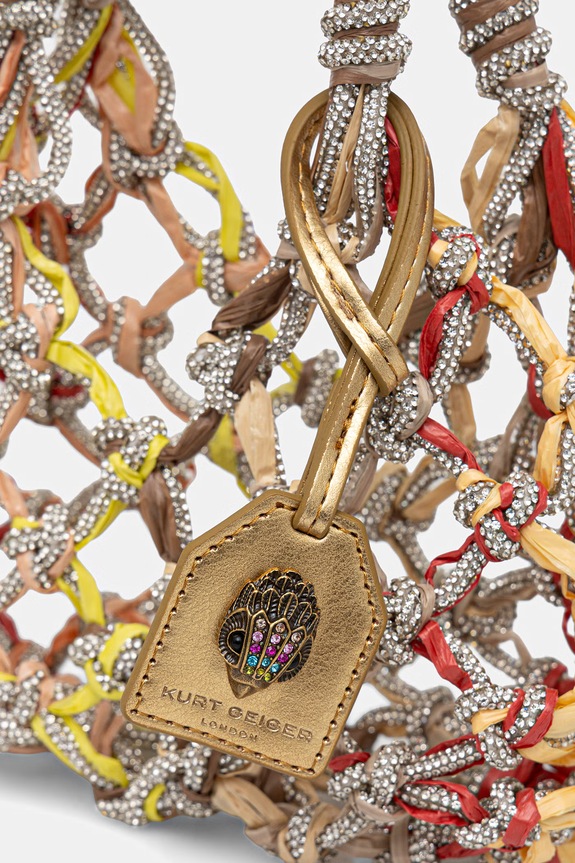Kurt Geiger London torba Macrame Crystal Bag 2038239689 smeđa