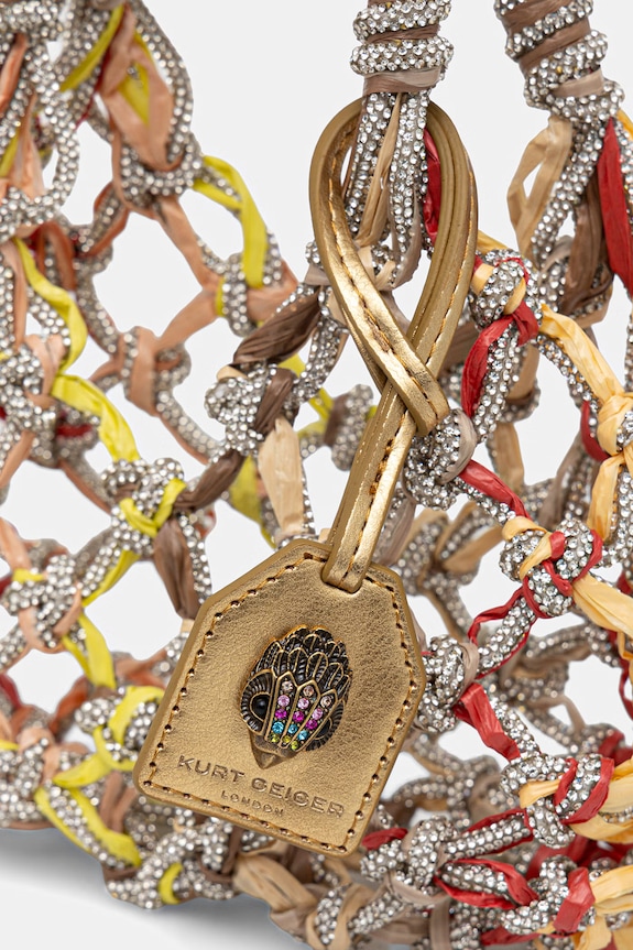 Kurt Geiger London torba Macrame Crystal Bag 2038239689 smeđa