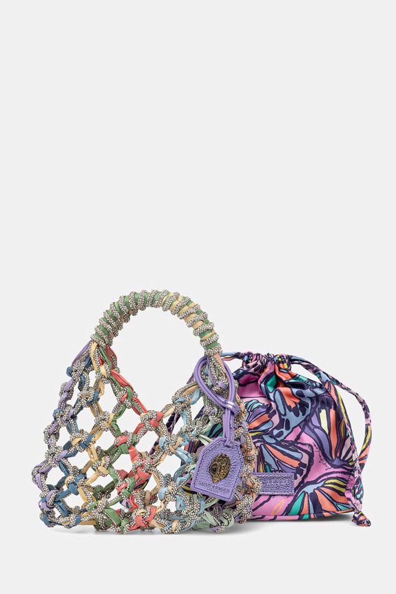 Kurt Geiger London torbica ženska Macrame Crystal Bag vijolična 2038295689