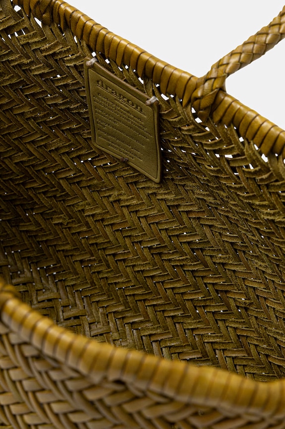 Dragon Diffusion torebka shopper damska skórzana DGS68810 zielony