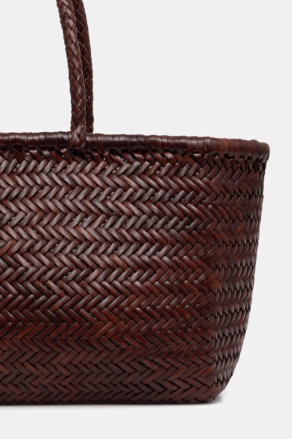 Akcesoria Dragon Diffusion torebka shopper damska skórzana DGS68810 bordowy