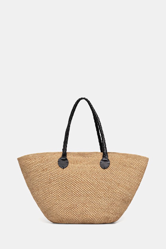 Dragon Diffusion torebka shopper damska pleciona beżowy SZS6SD.BRU.01
