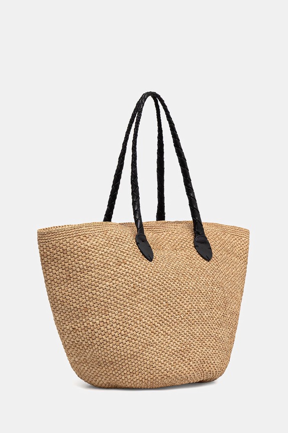 Dragon Diffusion torebka shopper damska pleciona SZS6SD.BRU.01 beżowy SS26