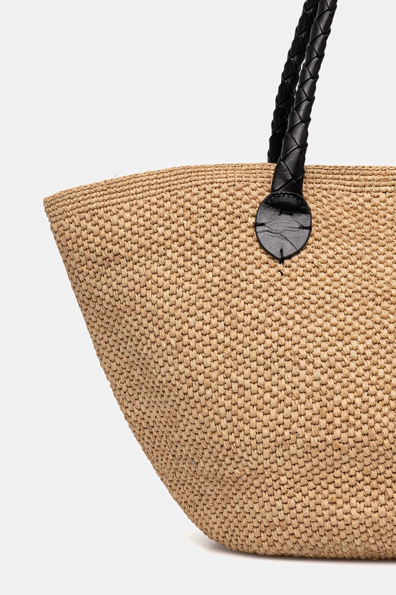 Akcesoria Dragon Diffusion torebka shopper damska pleciona SZS6SD.BRU.01 beżowy