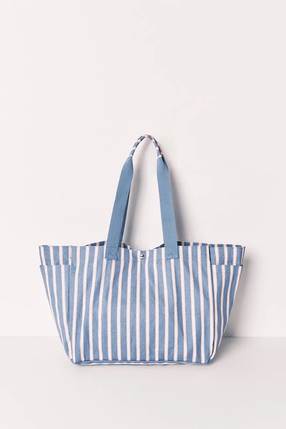 Accesorii women'secret tote bag pentru femei, din bumbac 3063296 albastru