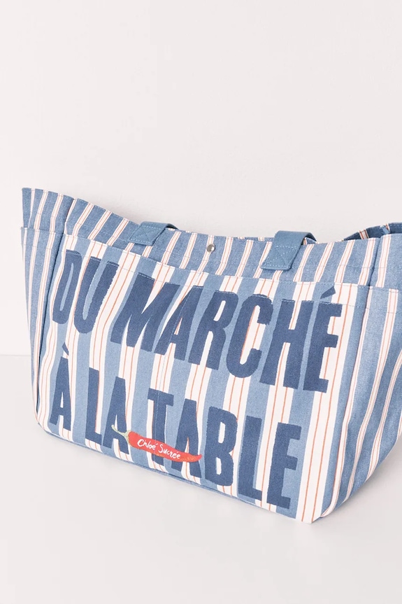 women'secret tote bag pentru femei, din bumbac albastru 3063296