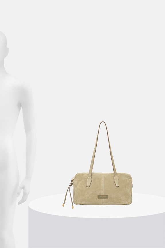 Gianni Chiarini μικρή τσάντα γυναικεία δερμάτινη σουέτ ARYNA BS.12219.CM.PL