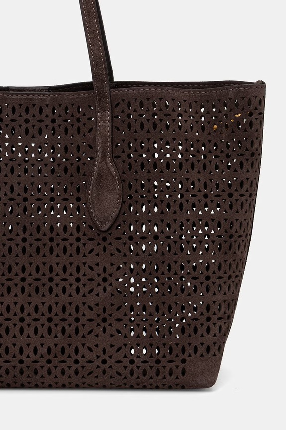 Doplnky Gianni Chiarini kabelka typu shopper dámska semišová MASHUP BS.11837.CMLSR hnedá