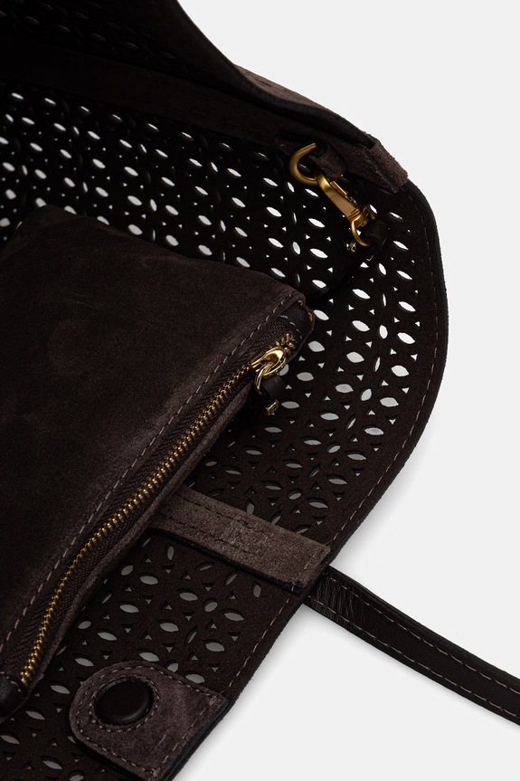 Gianni Chiarini kabelka typu shopper dámska semišová MASHUP hnedá BS.11837.CMLSR
