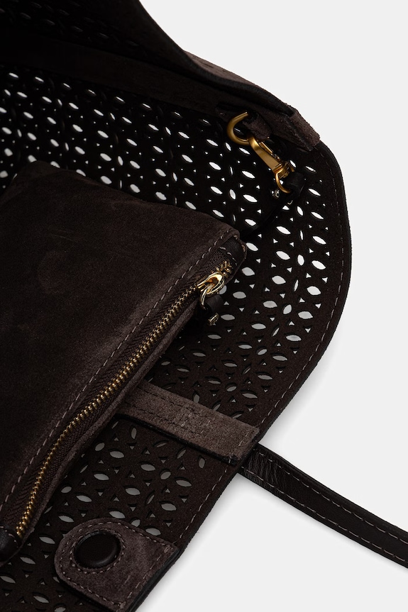 Gianni Chiarini kabelka typu shopper dámska semišová MASHUP hnedá BS.11837.CMLSR
