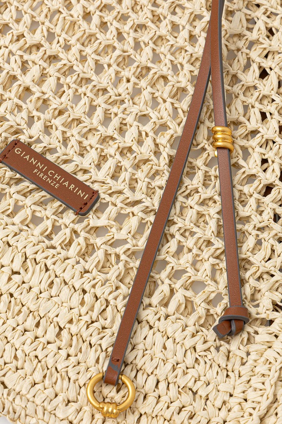 Gianni Chiarini torebka shopper damska NEFELI BS.11953/COMM.STR.CRCH beżowy