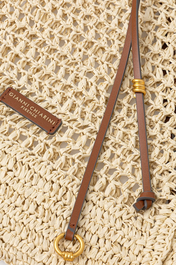 Gianni Chiarini torebka shopper damska NEFELI BS.11953/COMM.STR.CRCH beżowy